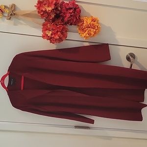 Dress Coat, red size S, Lafayette 148